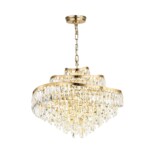 5073/12 HALL (В 2-х КОРОБКАХ) ODL24 605 золото/прозрачный/металл/хрусталь Люстра E14 12*40W WAYTA — изображение 2