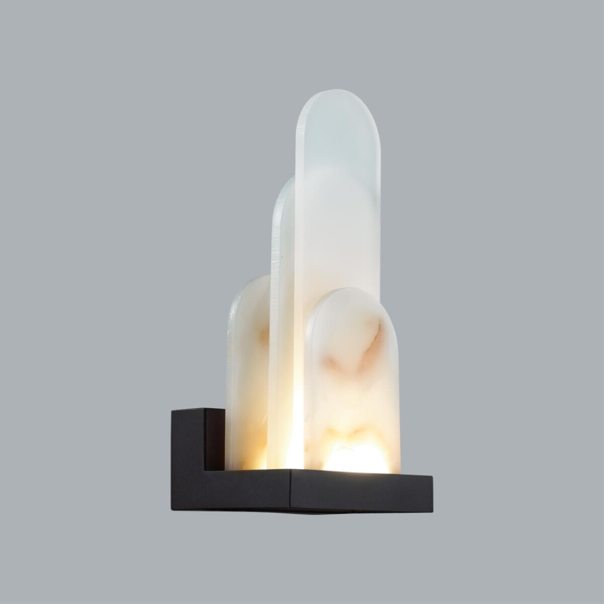 5438/12WL HIGHTECH ODL_EX25 081 черный/металл/смола под алебастр /акрил Настенный светильник LED 12W 3000K 1489Лм FOROS — изображение 5