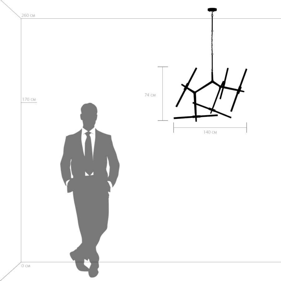 b2d7e5c379d511e88119c81f66f678b0_42c017b7e8a811e8811bc81f66f678b0 742107 Люстра STRUTTURA 10х6W (led) G9 ЧЕРНЫЙ МАТОВЫЙ — изображение 2
