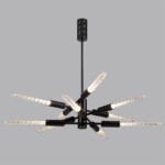 5459/28L L-VISION ODL_EX26 041 черный глянцевый/прозрачн./металл/стекло Люстра LED 28W (10*2.8W) 3000K 1260Лм KOLOS — изображение 5