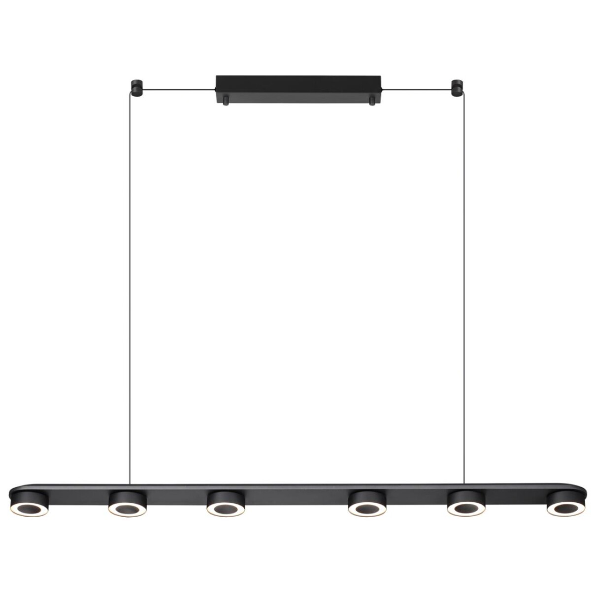 6631/64L HIGHTECH ODL24 317 металл/черный/акрил Подвесной линейный светильник IP20 LED 64W 1667Лм 3000K 220V с раздельным вкл. Верх/низ TURMAN — изображение 3