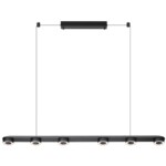 6631/64L HIGHTECH ODL24 317 металл/черный/акрил Подвесной линейный светильник IP20 LED 64W 1667Лм 3000K 220V с раздельным вкл. Верх/низ TURMAN — изображение 3