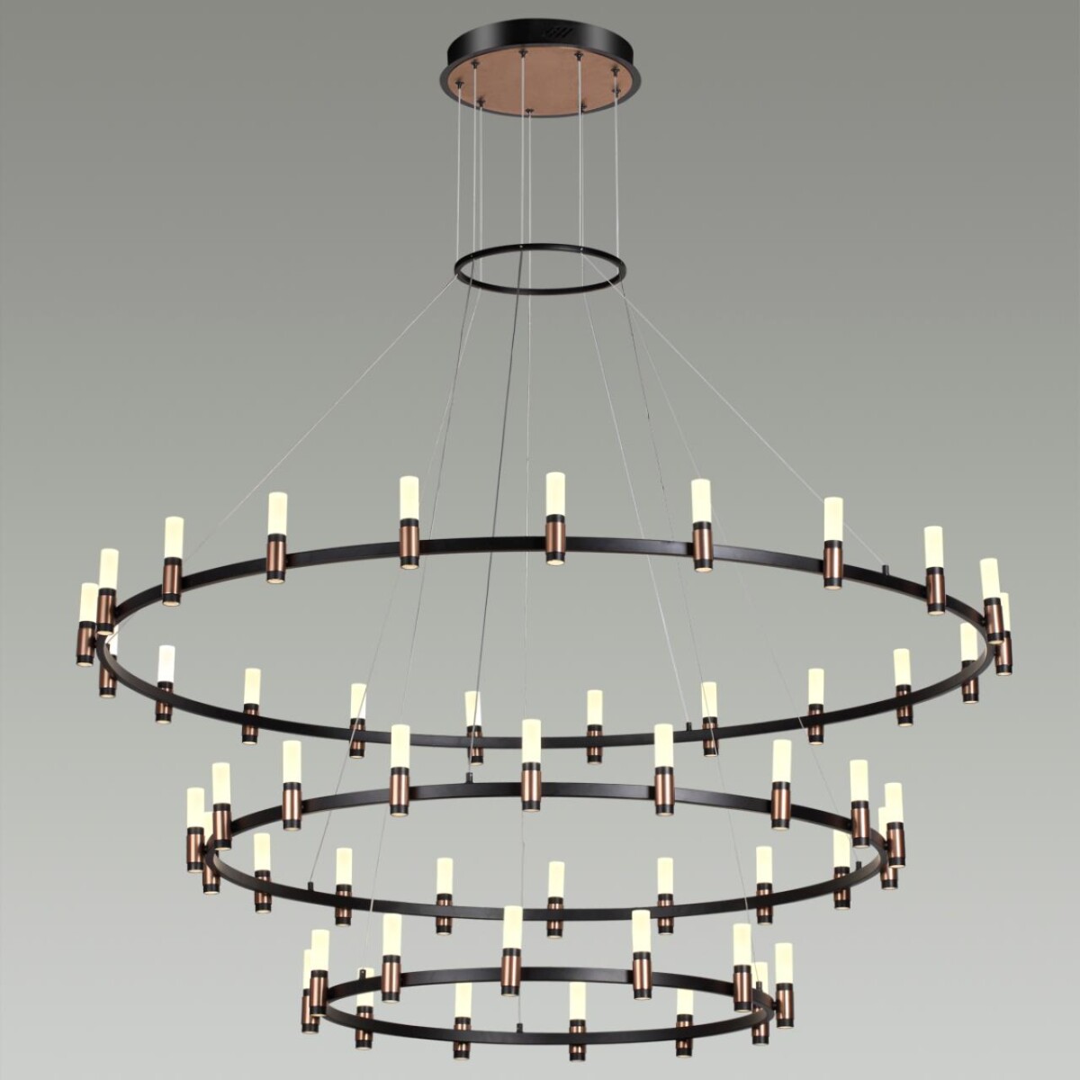 5009/204L L-VISION ODL23 529 матовый черный/ ант.бронза/белый/металл/акрил Люстра LED 204W 4000K 8074Лм CANDEL — изображение 3