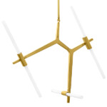 742063 Люстра STRUTTURA 6х6W (led) G9 ЗОЛОТО МАТОВЫЙ — изображение 3