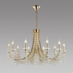 5063/10 CLASSIC ODL24 625 золото/прозрачный/металл/хрусталь Люстра E14 10х40W CAPEL — изображение 3