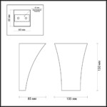 3882/1W HIGHTECH ODL19 431 белый гипсовый Настенный светильник G9 1*25W GIPS — изображение 3