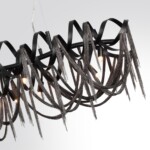 5067/10 HALL ODL24 525 черный матовый/черный хром/металл Люстра G9 10*40W CHAINY — изображение 4