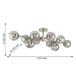 2650-10U, потолочная люстра, L810xW430xH235, 10xG9x28W, excluded — изображение 3