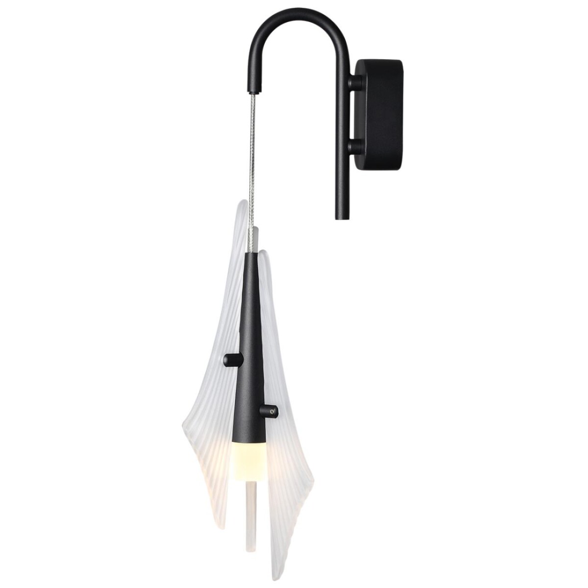 5442/6WLA L-VISION ODL_EX26 059 черный/бел.матовый/металл/стекло/акрил Бра LED*6W 3000K 633Лм AFALINA — изображение 1