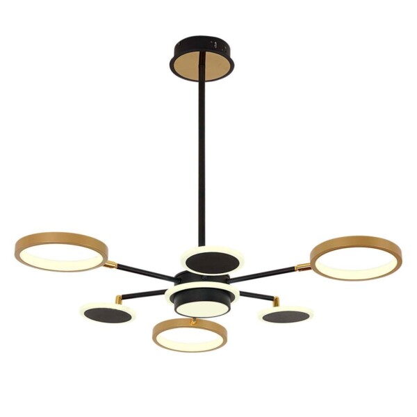 4687-7P, подвесная люстра, D840xH610, LEDx90W/45W/45W, 5980/3060/2940LM, 4000/6500/3500K, included, remote control