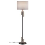 5410/1FA MODERN ODL_EX24 115 черный матовый/серый /металл/полирезин/ткань Торшер E27 1*60W BAGEL — изображение 3