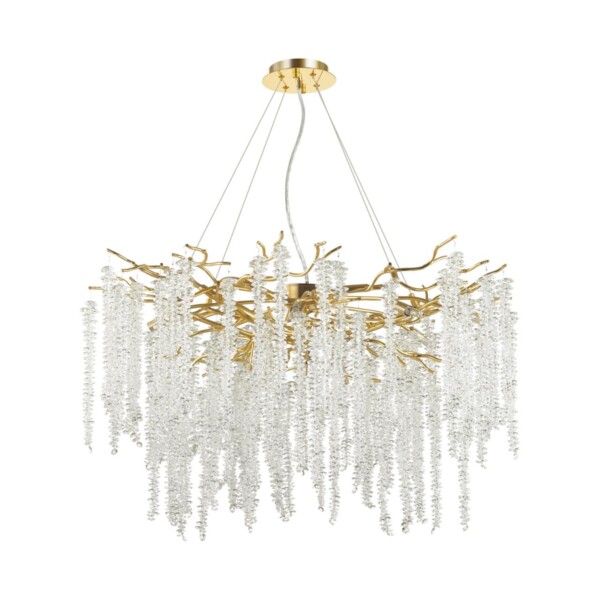 5005/14 HALL ODL23 617 золотой/прозрачный металл/хрусталь Люстра G9 14*40W BANCHE