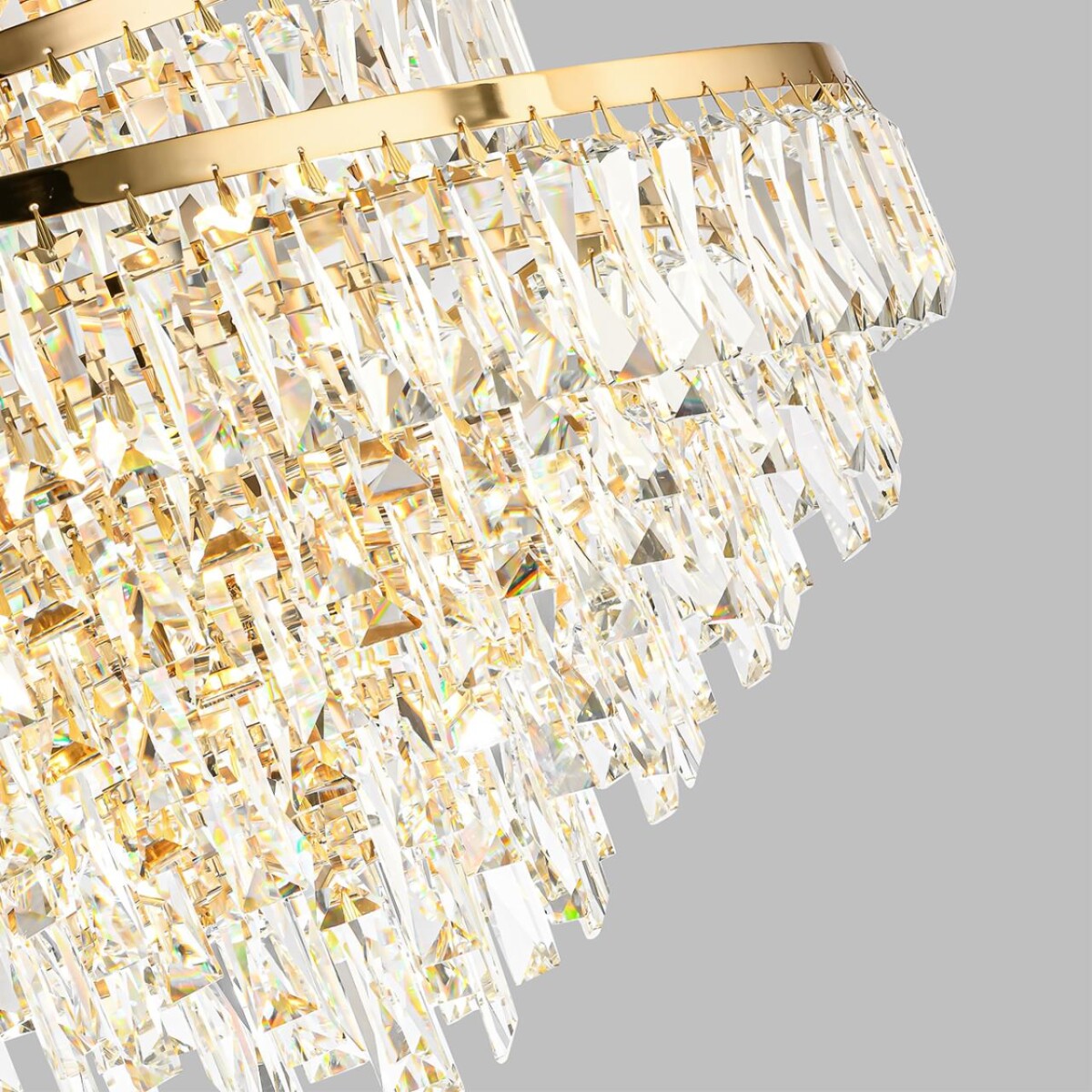 5073/25 HALL (В 2-х КОРОБКАХ) ODL24 605 золото/прозрачный/металл/хрусталь Люстра E14 25*40W WAYTA — изображение 4