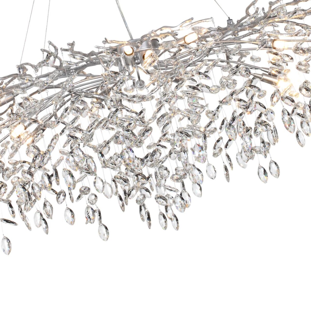 4970/16 HALL ODL24 615 матов.серебристый/алюмин./хрусталь Люстра G9 16*40W DELICA — изображение 4