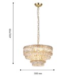 4781-10P, подвесная люстра, D500xH450/950, 10xE14x40W, excluded — изображение 3