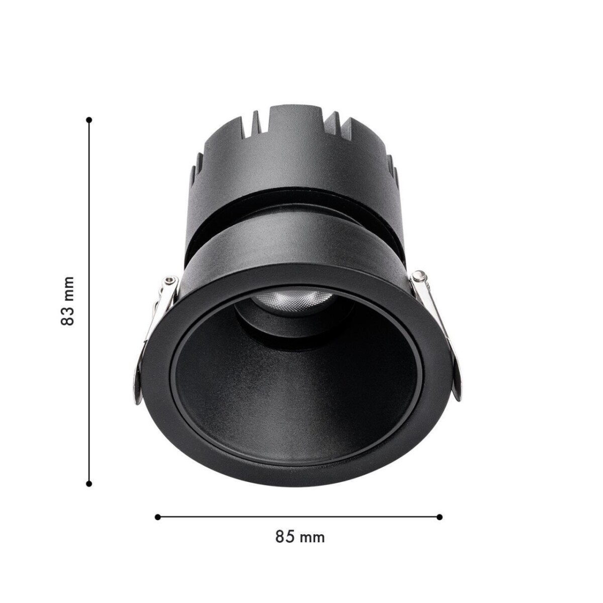 4785-1C, врезной светильник, D85xH83, cutout:D75, LEDx9W,585LM, 3000/4000/6000K, CRI>90, beam angle:45, included — изображение 3