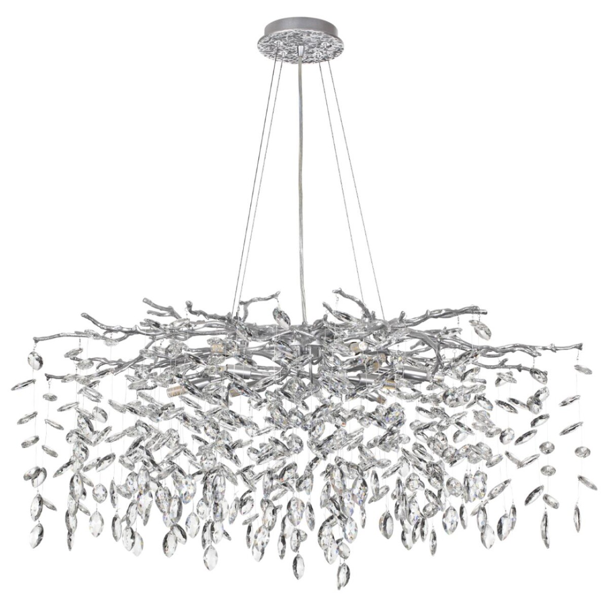 4970/12 HALL ODL24 615 матов.серебристый/алюмин./хрусталь Люстра G9 12*40W DELICA — изображение 1