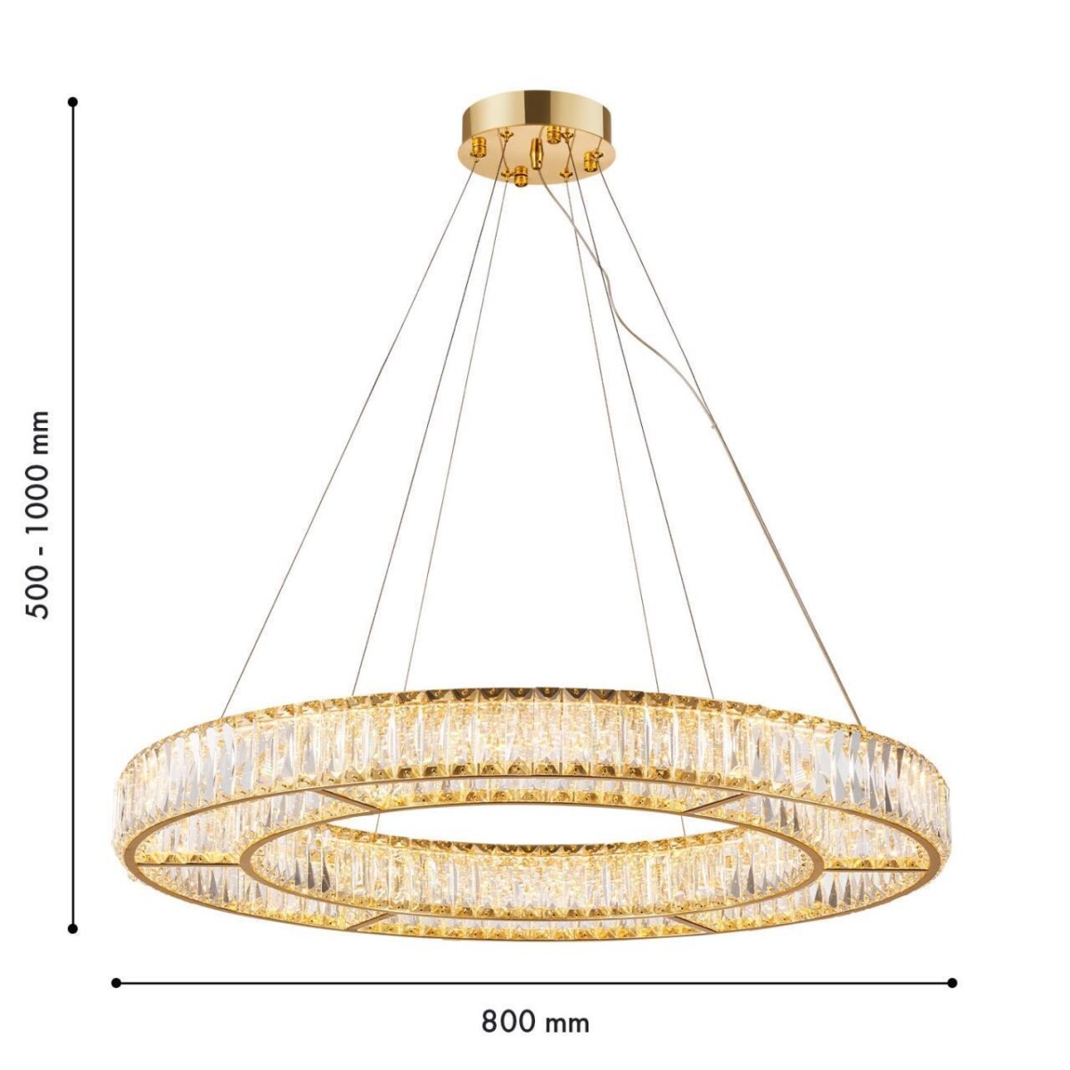 4780-8P, подвесная люстра, D800xH650/1150, LEDx60W, 8400LM, 3000/4000/6500K, remote control, included — изображение 3