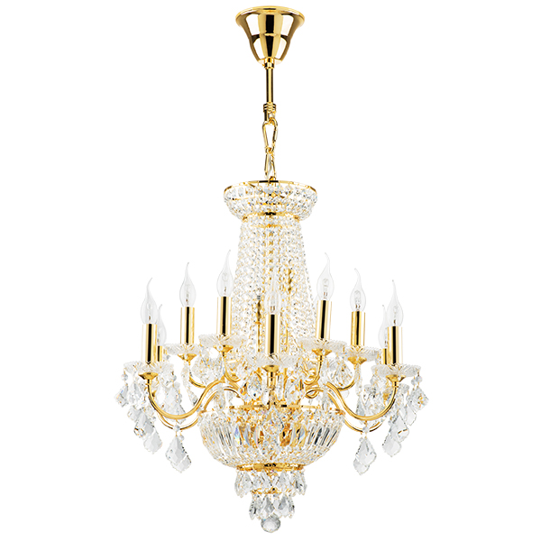 700162 Люстра подвесная CLASSIC 16х60W E14 ЗОЛОТО