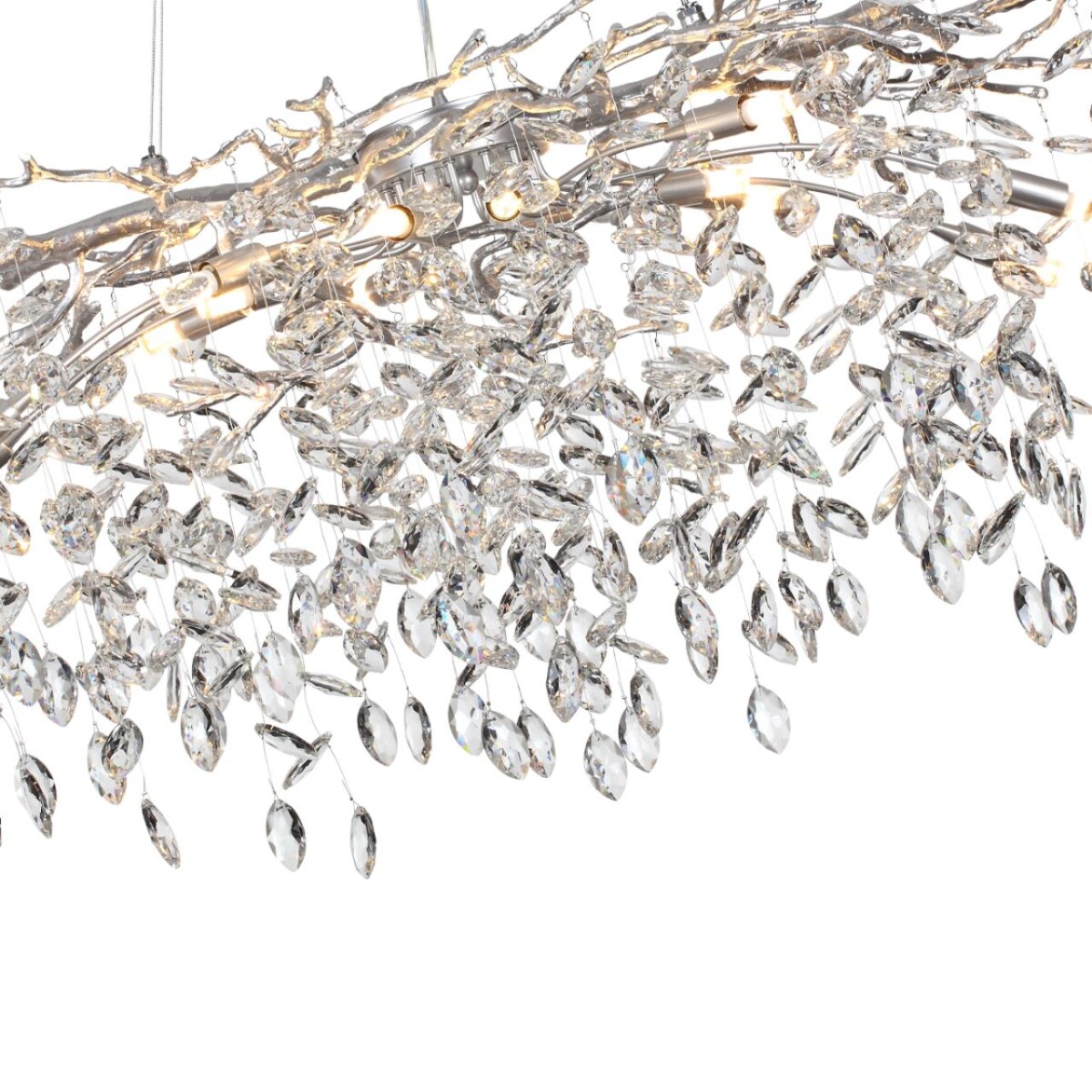 4970/14 HALL ODL24 615 матов.серебристый/алюмин./хрусталь Люстра G9 14*40W DELICA — изображение 5