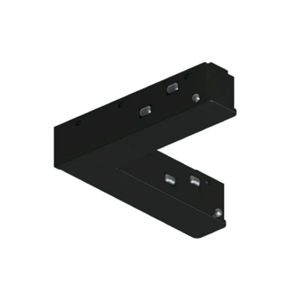 A744406 коннектор угловой токопроводящий для шинопровода (трека) OPTIMA, черный