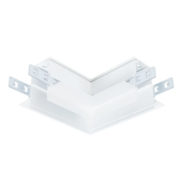 A487733 КОННЕКТОР УГЛОВОЙ ДЛЯ ВСТРАИВАЕМОГО ШИНОПРОВОДА (ТРЕКА) LINEA под ГКЛ 12,5 мм