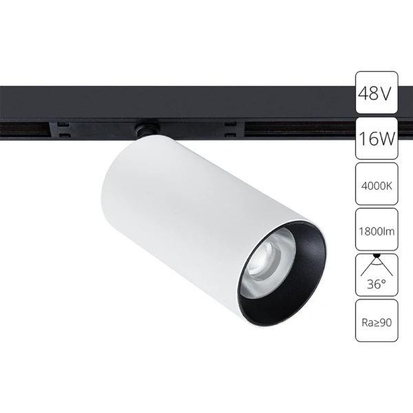 A7262PL-1WH СВЕТИЛЬНИК ПОТОЛОЧНЫЙ OPTIMA 48В 16Вт 1800Лм 4000К 90+ 36°