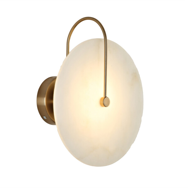 08437,36 Настенный светильник Мелисса латунь/белый