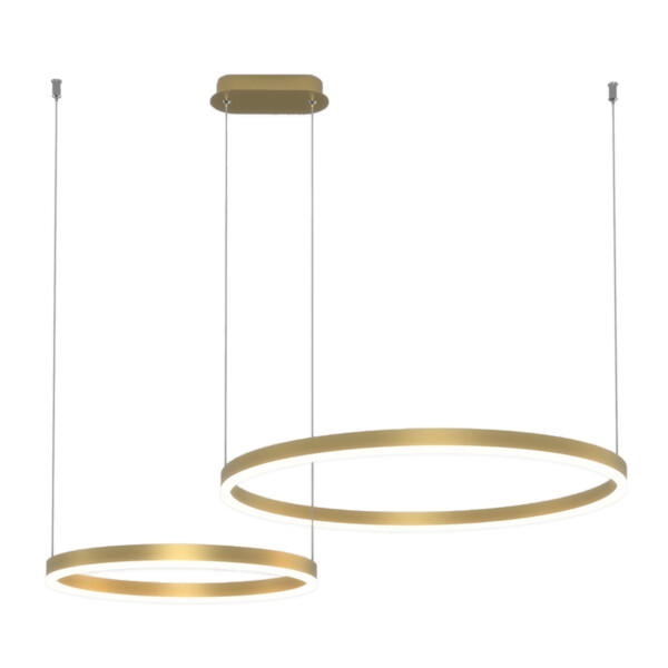 08219,36PA(3000K) Люстра димм. Тор латунь d40+60 - купить в интернет-магазине Светильники Торг