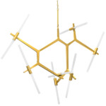 742143 Люстра STRUTTURA 14х6W (led) G9 ЗОЛОТО МАТОВЫЙ — изображение 7