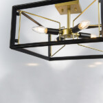 713347 Люстра REGOLO 4х40W E14 ЧЕРНЫЙ МАТОВЫЙ/ЗОЛОТО — изображение 2