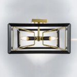 713347 Люстра REGOLO 4х40W E14 ЧЕРНЫЙ МАТОВЫЙ/ЗОЛОТО — изображение 3