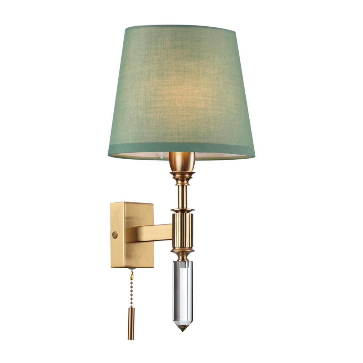 4887/1W MODERN ODL_EX22 159 бронзовый/зеленый/абажур ткань Бра с выкл. E14 1*40W LONDON — изображение 3