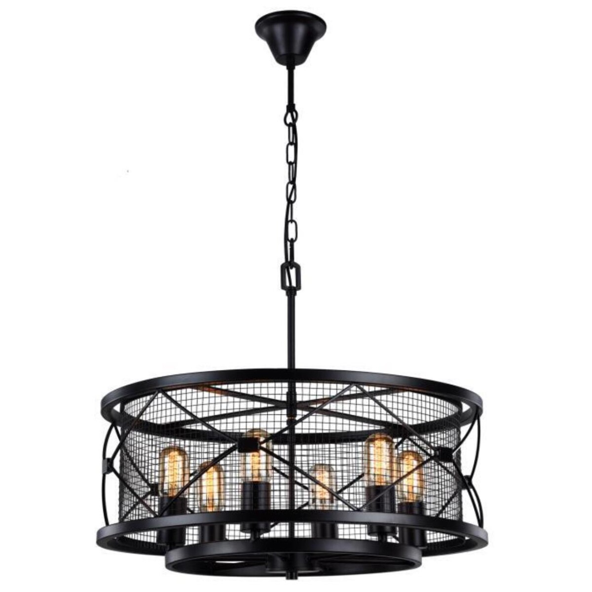 1783-6P, люстра подвесная, D580xH490/1690, 6xE27x60W, excluded — изображение 1