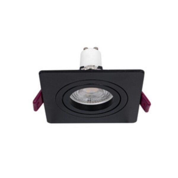 4646-1C, врезной светильник, L92xW92xH28, cutout:D80, 1xGU10x35W, IP20, excluded