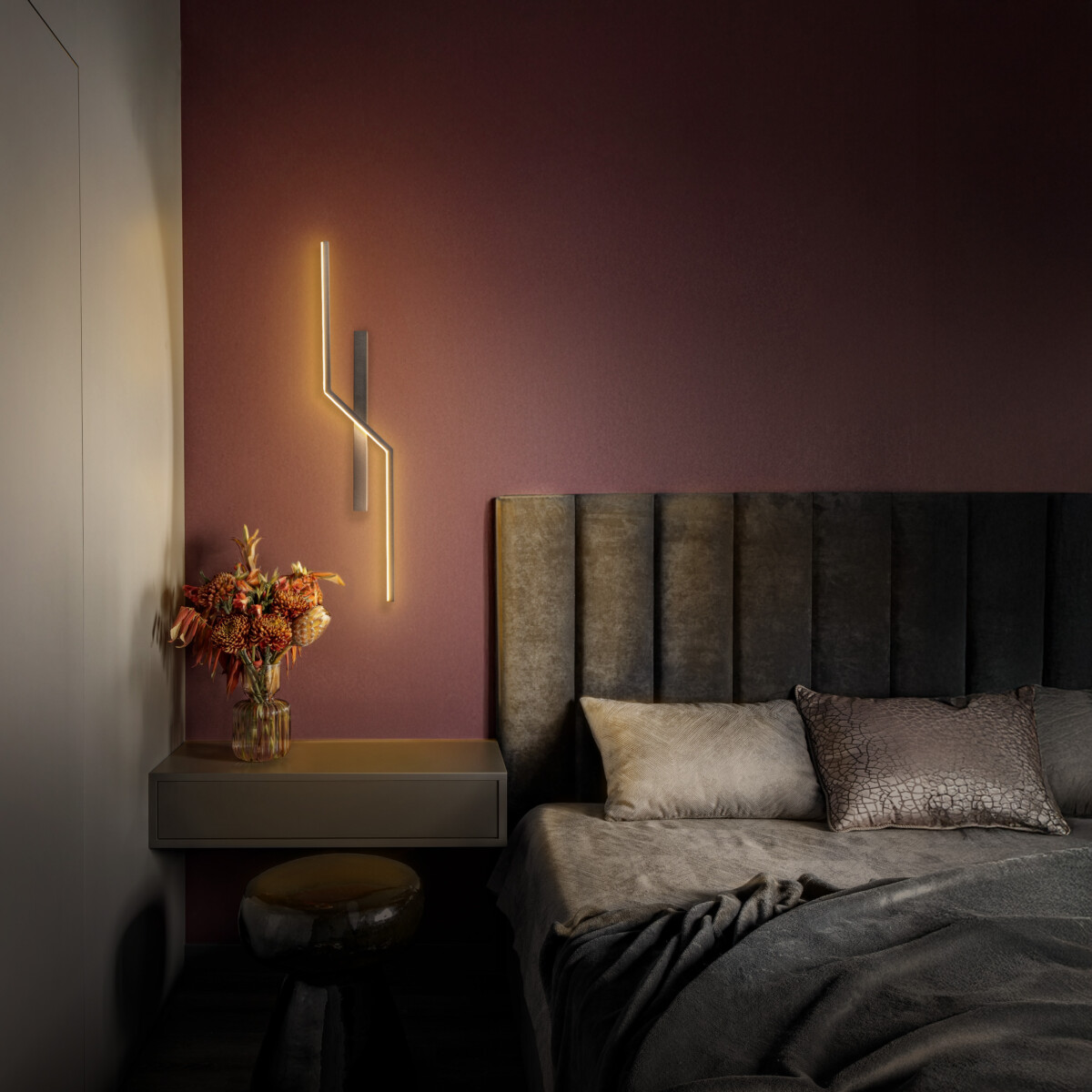 739628 Бра PALLA 17W LED 532LM 120G КОФЕЙНЫЙ 3000K - купить в интернет-магазине Светильники Торг