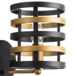 735610 Бра EPSILON 1х40W E14 ЧЕРНЫЙ/ЗОЛОТО — изображение 2