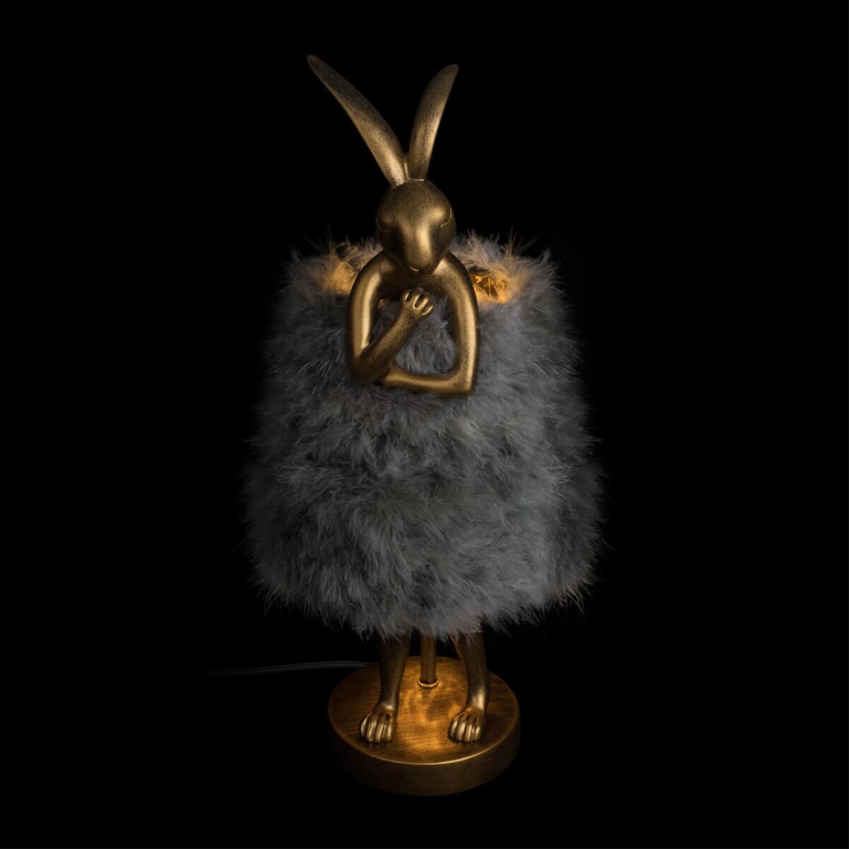 в наличии 10315/A Grey fluff Настольная лампа LOFT IT Lapine - купить в интернет-магазине Светильники Торг