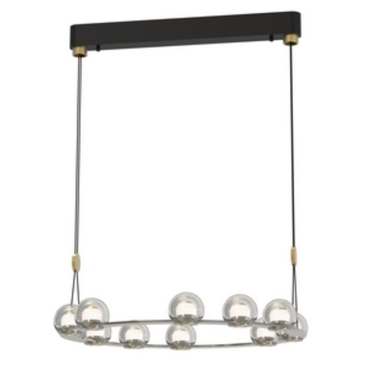 4291-10P, подвесная люстра, D680xH1500/1575, 10xLEDx7.2W, 5700LM, 4000K, included — изображение 1