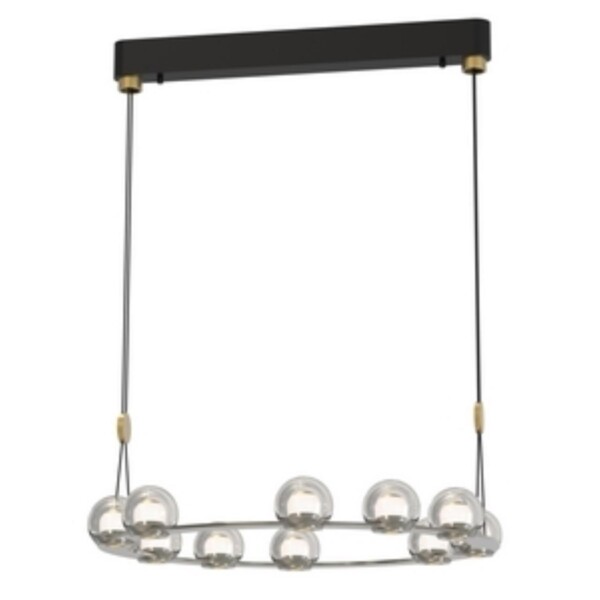 4291-10P, подвесная люстра, D680xH1500/1575, 10xLEDx7.2W, 5700LM, 4000K, included