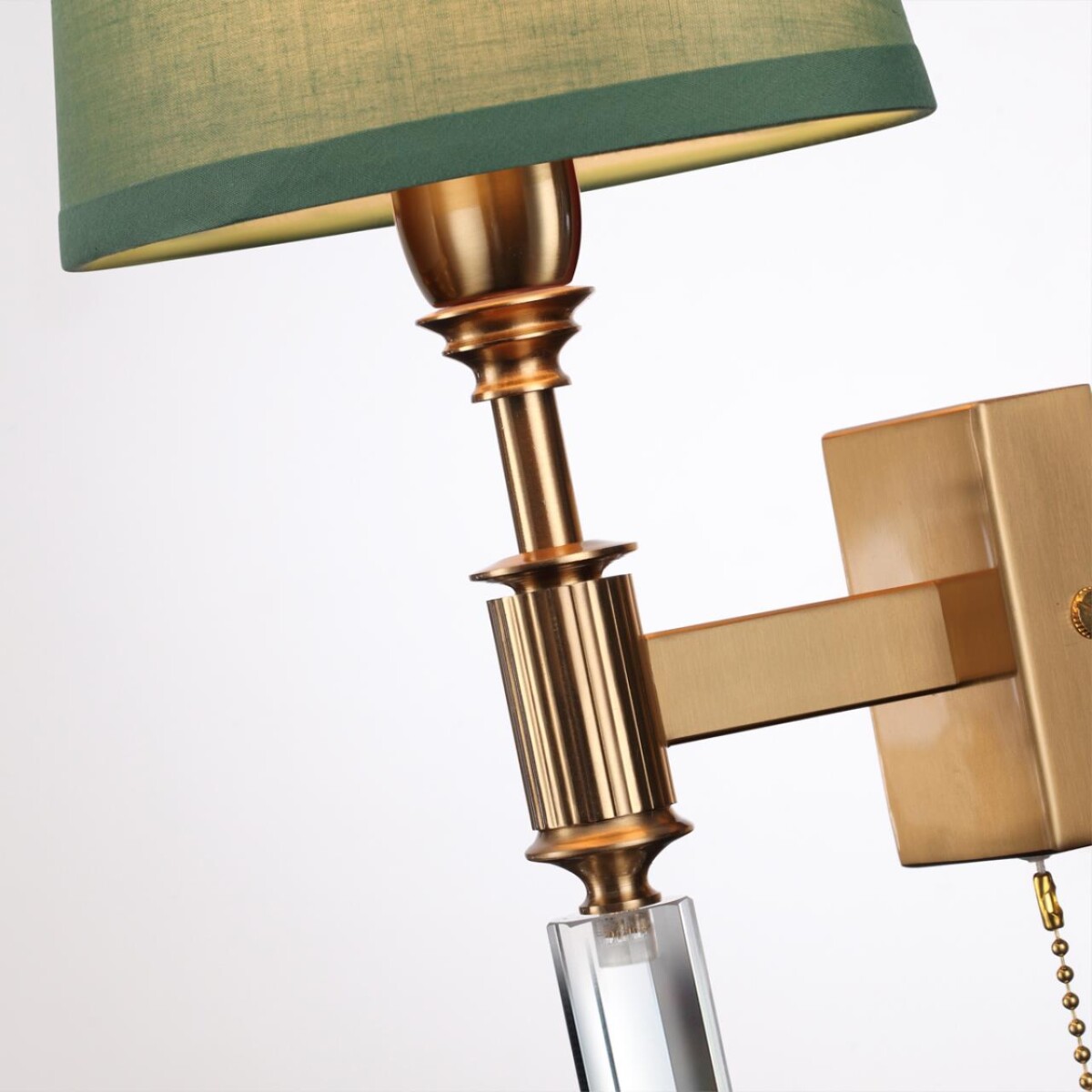 4887/1W MODERN ODL_EX22 159 бронзовый/зеленый/абажур ткань Бра с выкл. E14 1*40W LONDON — изображение 6