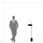 801717  2КОР! Торшер MARMARA LED 5W 400LM ЗОЛОТО/ЧЕРНЫЙ/МРАМОР 3000K — изображение 2