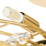 791182 Люстра потолочная ISABELLE 8х40W G9 ЗОЛОТО - купить в интернет-магазине Светильники Торг