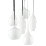 803060 Подвес PENTOLA 6х40W E14 ХРОМ/БЕЛЫЙ — изображение 3