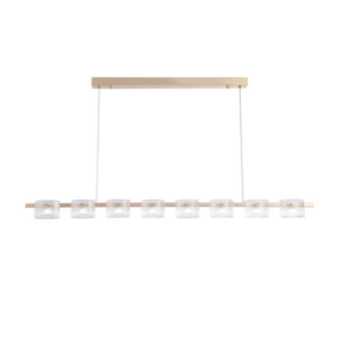 4248-8P, подвесная люстра, L1430xW70xH1300/1500, 8xLEDx5.25W, 960LM, 4000K, included — изображение 1