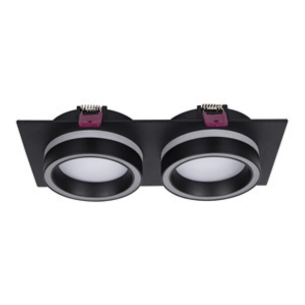 4651-2C, врезной светильник, L215xW108xH44, cutout:L186xW92, 2xGX53LEDx15W, IP20, excluded