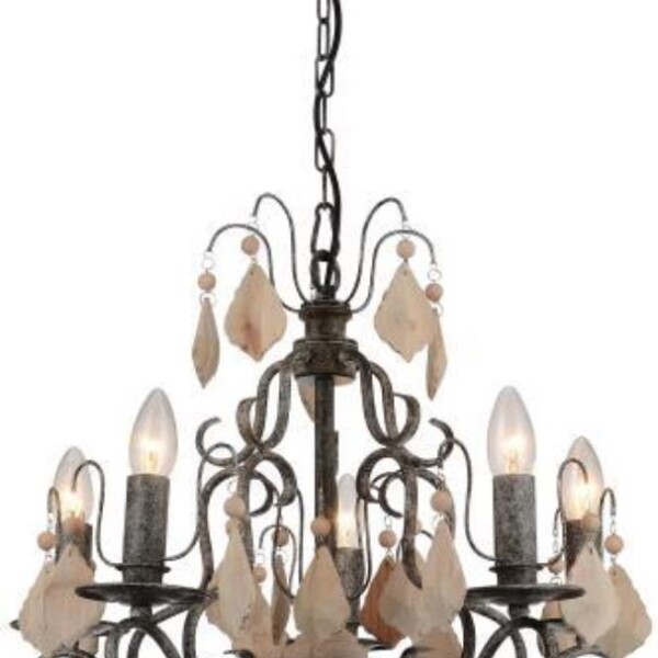 1763-5P, люстра подвесная, D500xH620/1620, 5xE14x40W, excluded