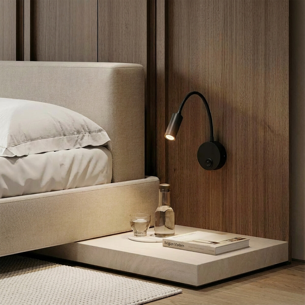 200247 Бра OMEGA LED 3W 155LM G ЧЕРНЫЙ 4000K — изображение 2