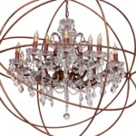 в наличии LOFT1897/15 Подвесная люстра LOFT IT Foucaults orb crystal - купить в интернет-магазине Светильники Торг