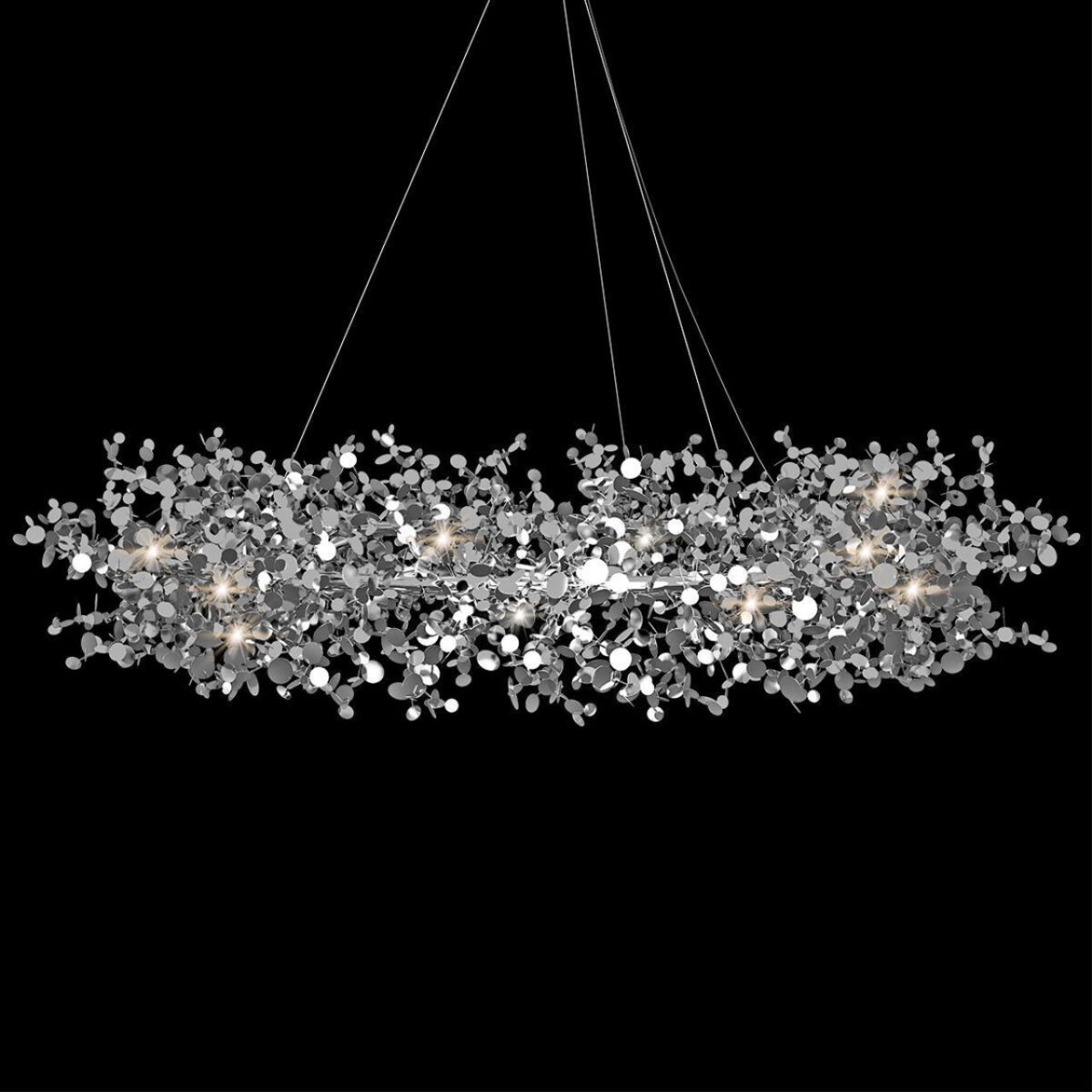 в наличии 10101/1000 Chrome Подвесная люстра LOFT IT Spark - купить в интернет-магазине Светильники Торг